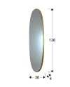ARIES-ESPEJO OVAL136X36 ORO